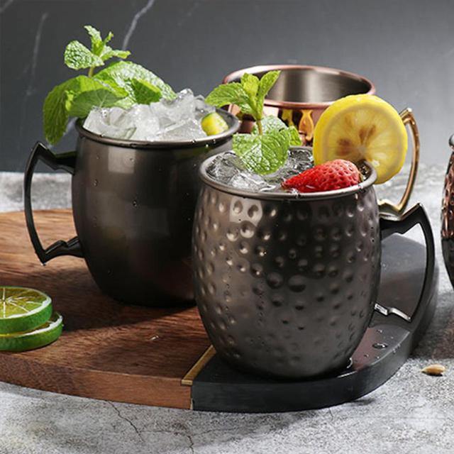 Moscow Mule Mug Stainless Steel High-Gloss Shatter-Resistant