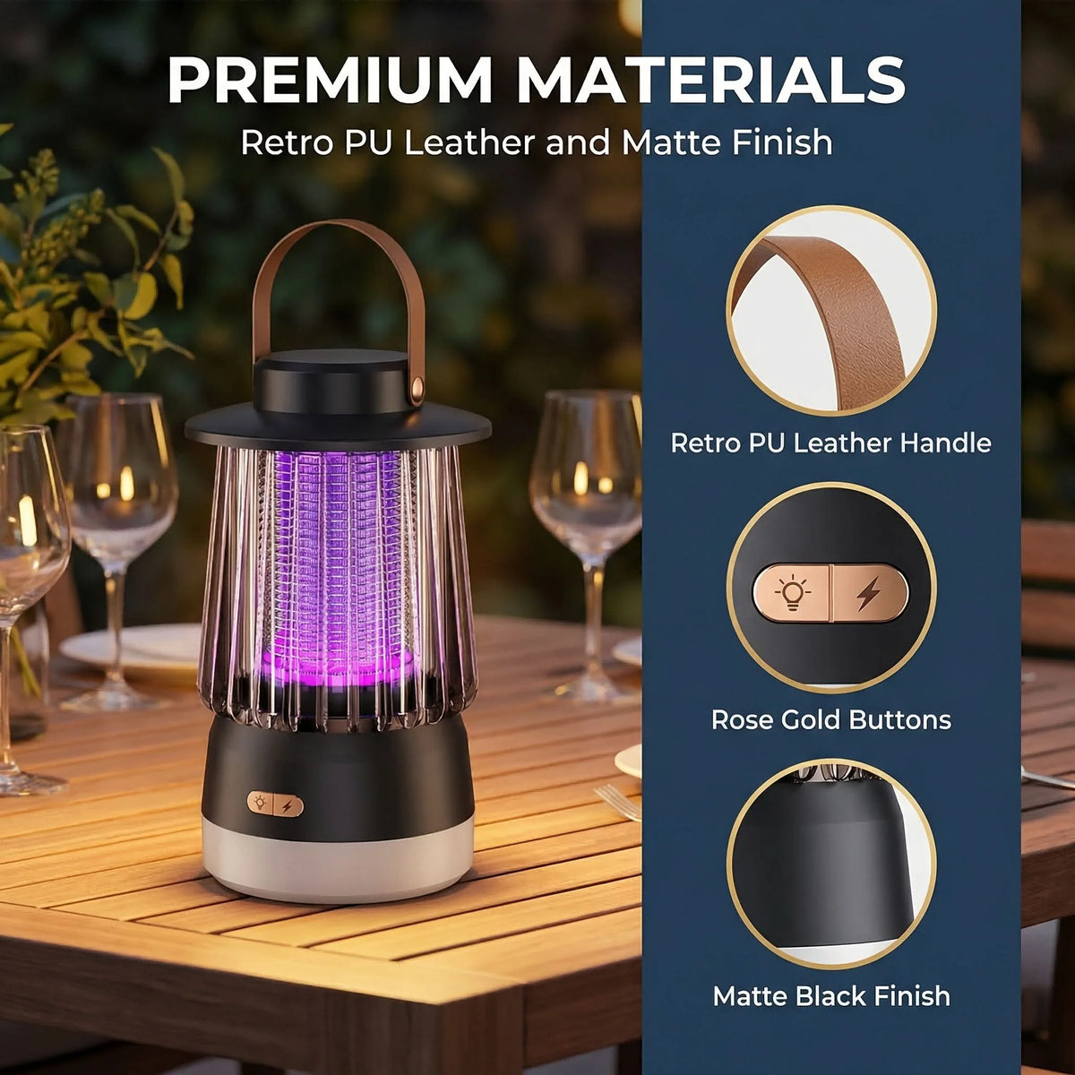 Mosquito Lamp USB Rechargeable Silent