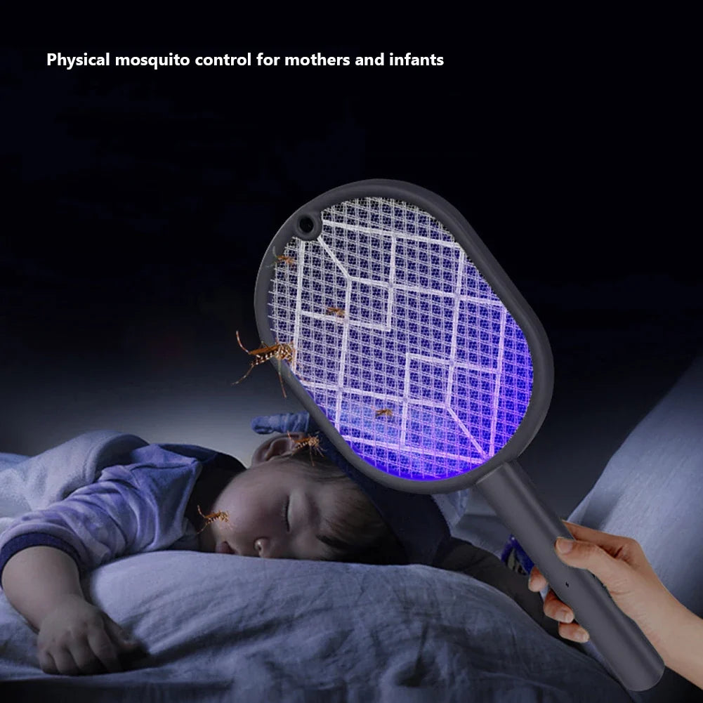 Mosquito Swatter USB Rechargeable UV Light Handheld & Freestanding