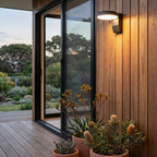 Motion-Activated Adjustable LED Outdoor Wall Sconce