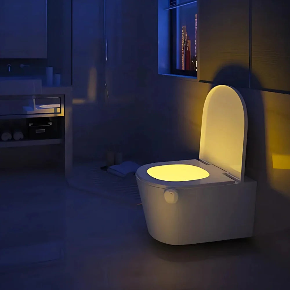Motion-Activated Color-Changing LED Toilet Night Light
