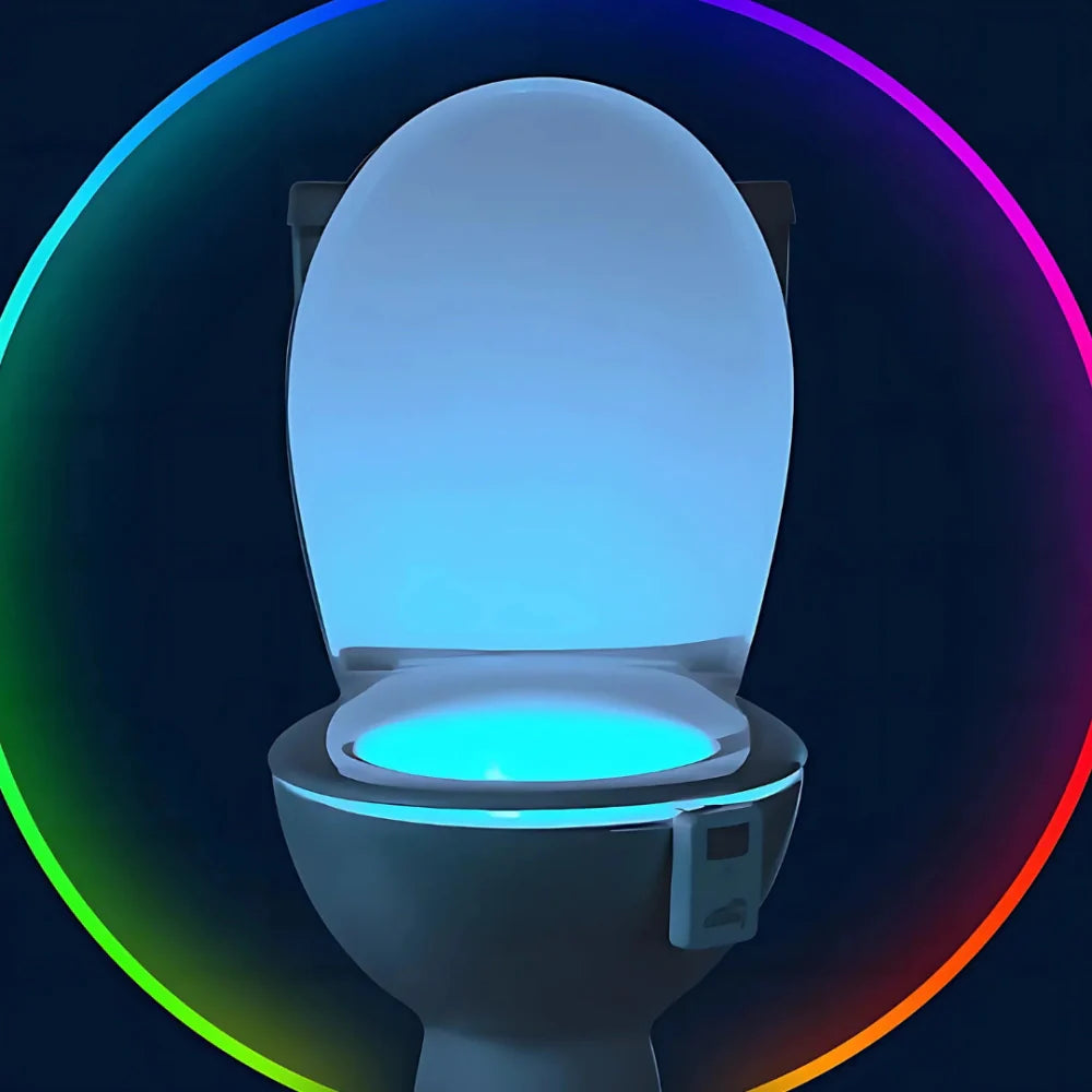 Motion-Activated Color-Changing LED Toilet Night Light