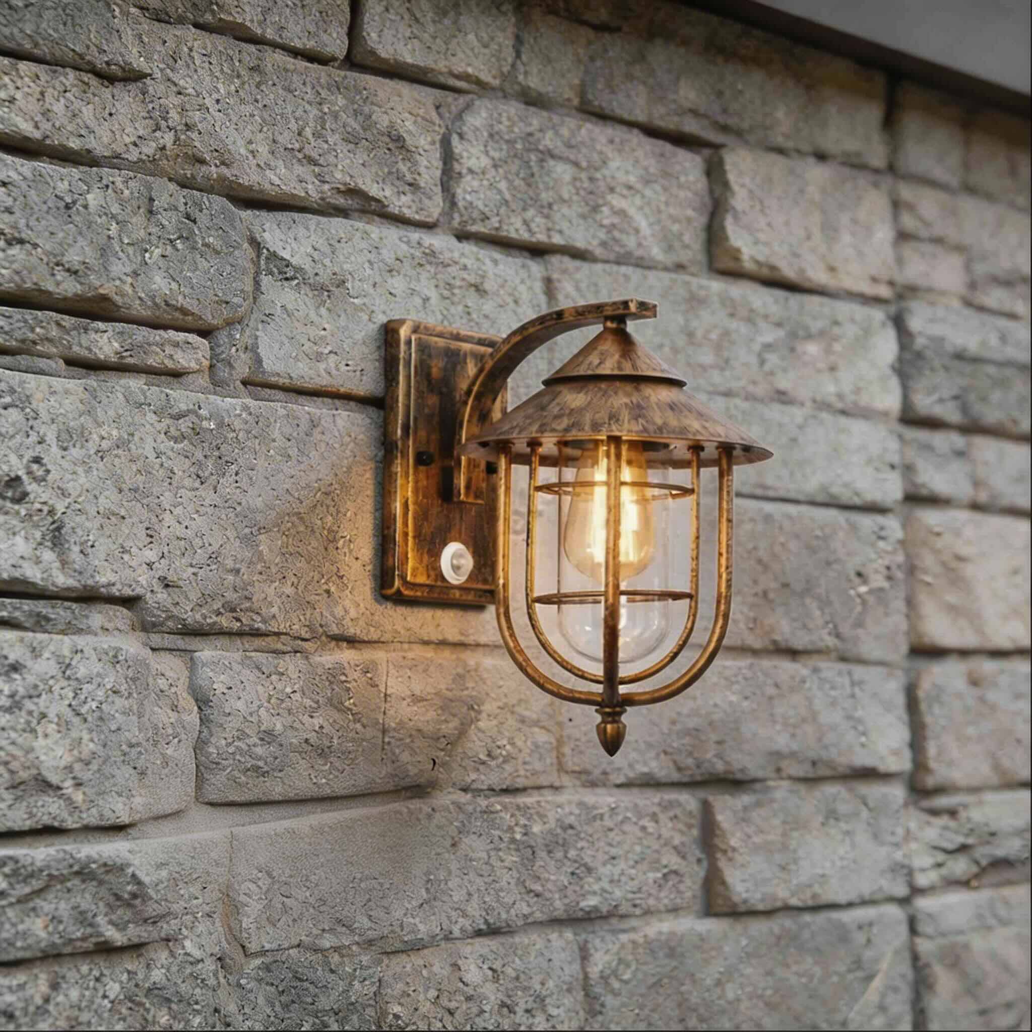 Motion-Activated IP65 Outdoor Wall Light