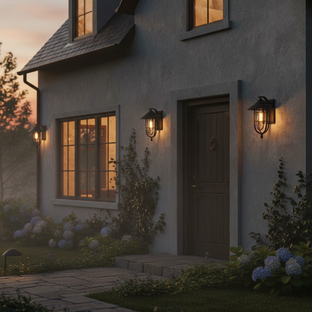 Motion-Activated IP65 Outdoor Wall Light