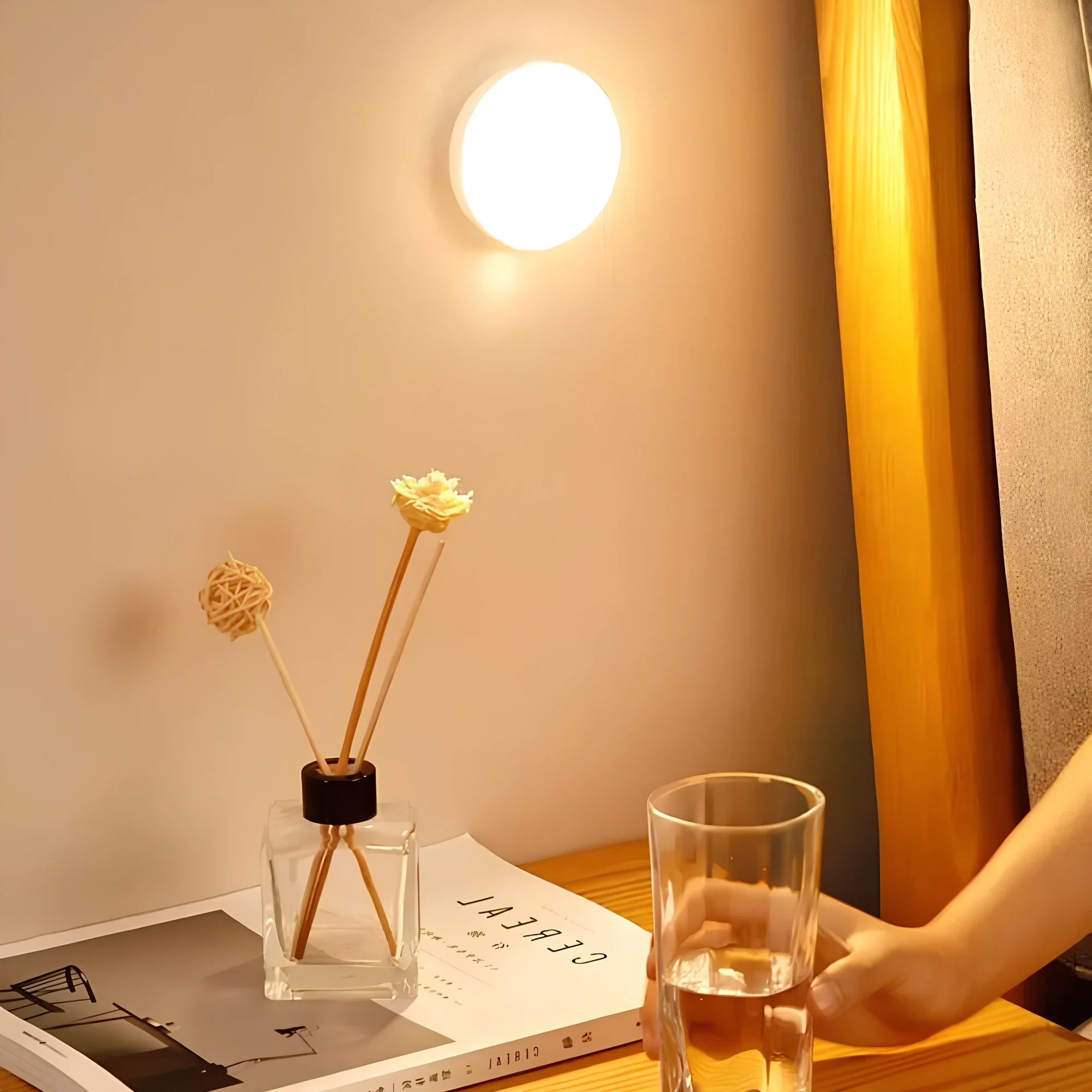 Motion-Activated USB-Rechargeable Night Light (Magnetic Stick-On)