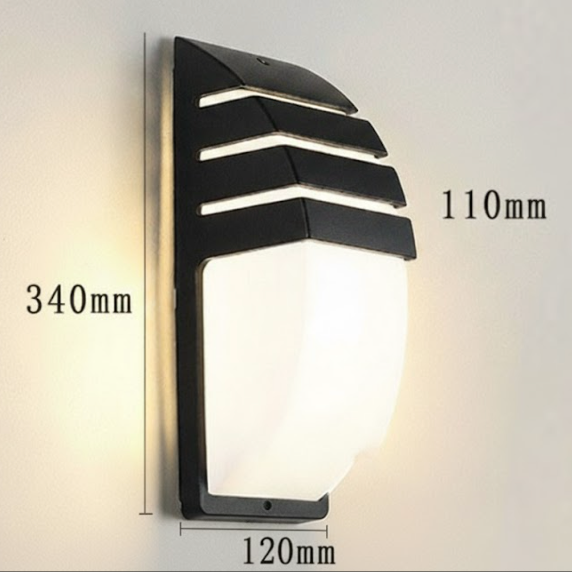 Motion-Activated Waterproof LED Outdoor Wall Light