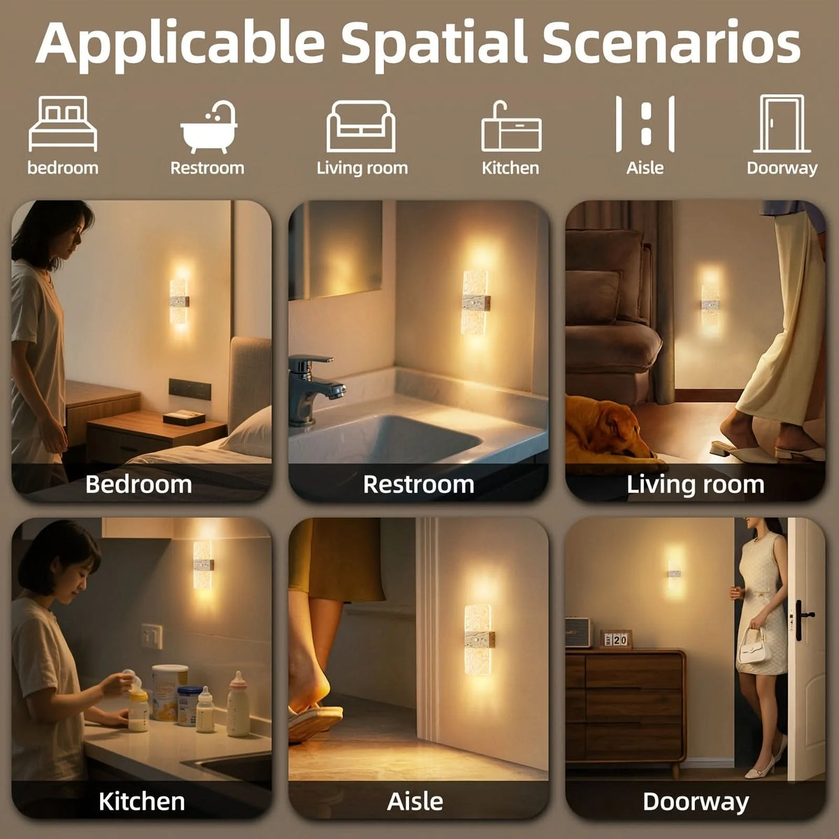 Motion Sensor Lamp Rechargeable & Wireless Modern Minimalist