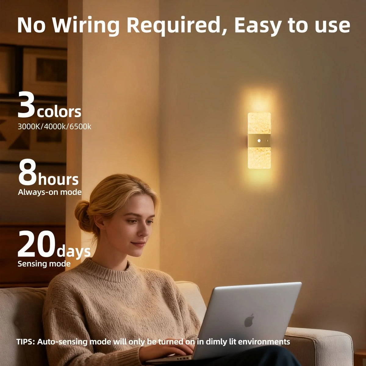 Motion Sensor Lamp Rechargeable & Wireless Modern Minimalist
