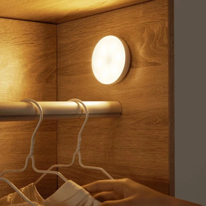 Motion Sensor Light Auto On/Off USB Rechargeable & Battery-Powered