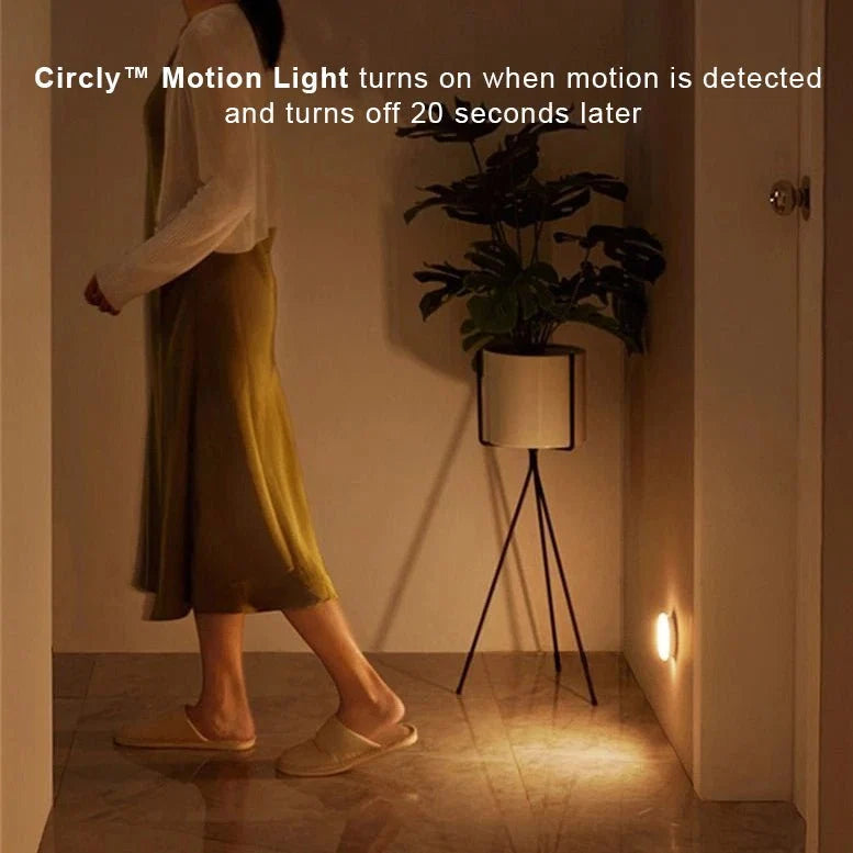 Motion Sensor Light Auto On/Off USB Rechargeable & Battery-Powered