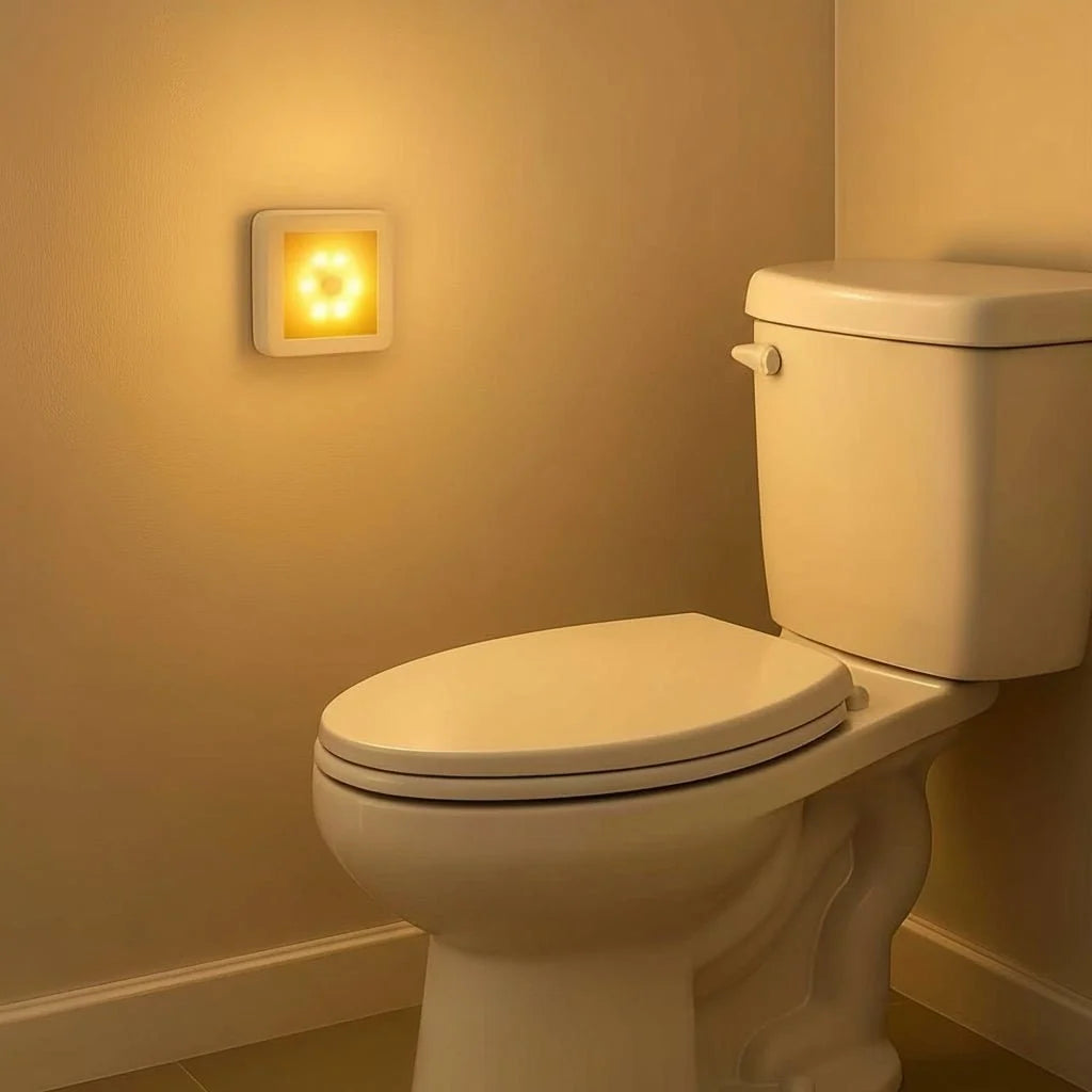 Motion Sensor Night Light Wall-Mounted Battery-Powered Warm & Cool