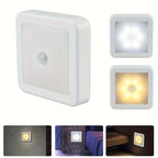 Motion Sensor Night Light Wall-Mounted Battery-Powered Warm & Cool