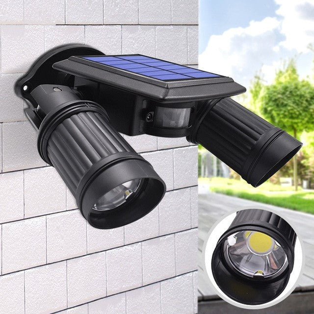 Motion Sensor Solar Light 600 Lumen IP65 Adjustable Heads