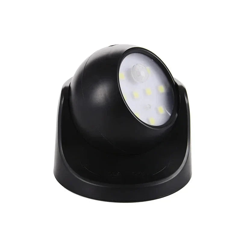 Motion Sensor Spotlight 360 Degree Rotatable Battery Powered