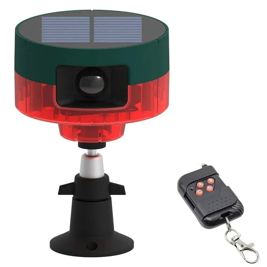Motion Sensor Wildlife Repeller Solar-Powered 360° Coverage
