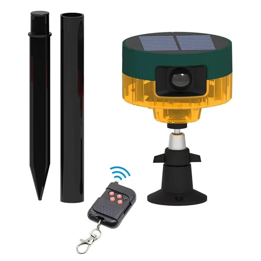 Motion Sensor Wildlife Repeller Solar-Powered 360° Coverage