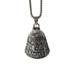 Motorcycle Bell Angel Wings Necklace & Keychain