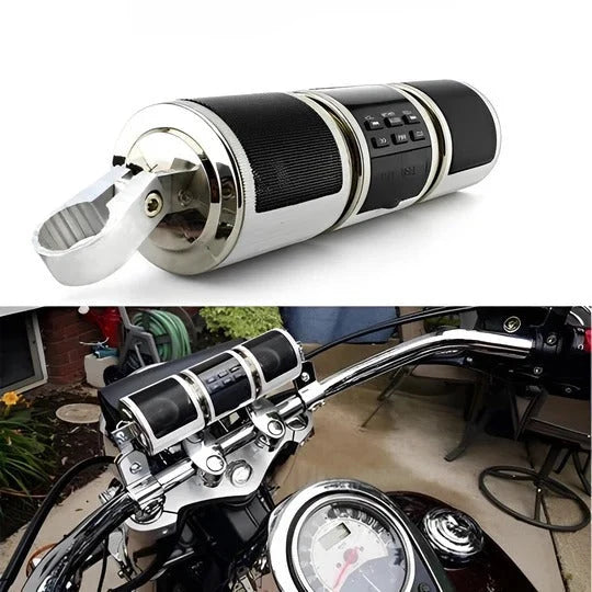 Motorcycle Bluetooth Speaker Handlebar Mount 12V Powered