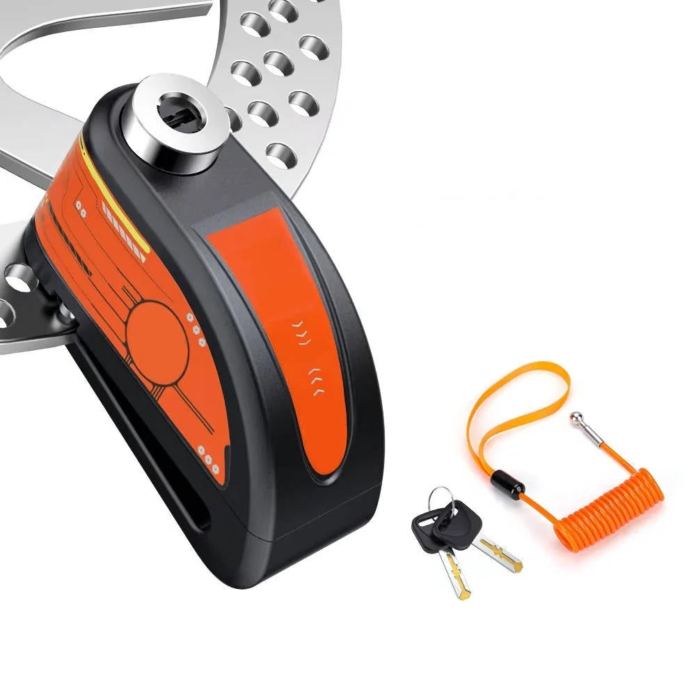 Motorcycle Disc Lock Alarm 120 dB Rechargeable IP67 Waterproof