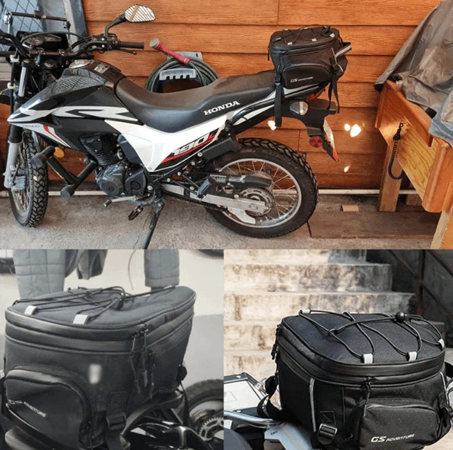 Motorcycle Gear Bag Water-Resistant Dual Exterior Pockets Foldable