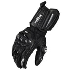 Motorcycle Gloves Carbon-Fiber Knuckles Cowhide Leather Waterproof & Windproof
