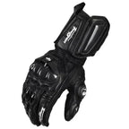 Motorcycle Gloves Cowhide Leather Carbon-Fiber Knuckles Waterproof