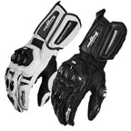 Motorcycle Gloves Leather Reinforced Knuckles Touchscreen-Compatible