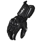 Motorcycle Gloves Leather Reinforced Knuckles Touchscreen-Compatible