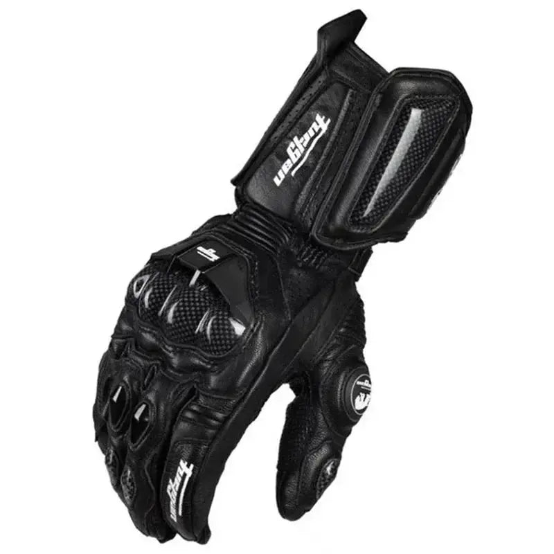 Motorcycle Gloves Leather Reinforced Knuckles Touchscreen-Compatible