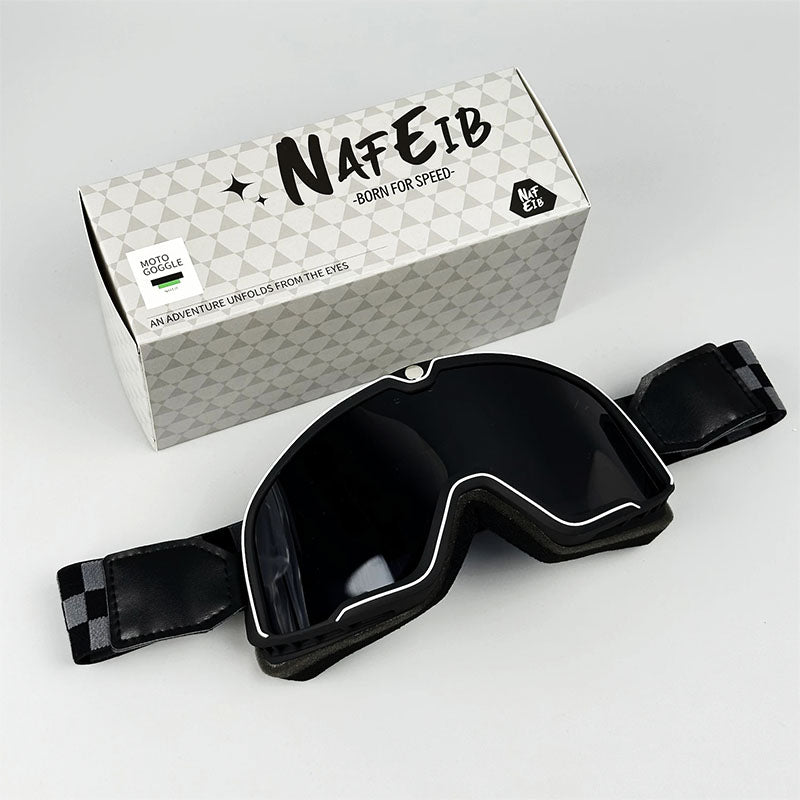 Motorcycle Goggles Fits Over Glasses 100% UV Protection