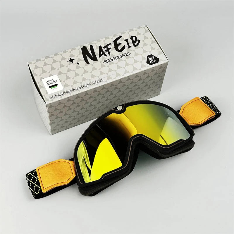 Motorcycle Goggles Fits Over Glasses HD Polycarbonate Lens