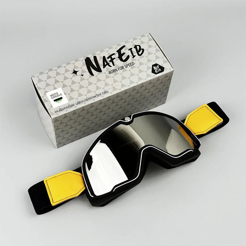 Motorcycle Goggles Fits Over Glasses HD Polycarbonate Lens