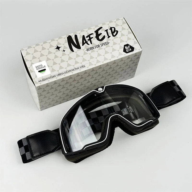 Motorcycle Goggles Fits Over Glasses HD Polycarbonate Lens