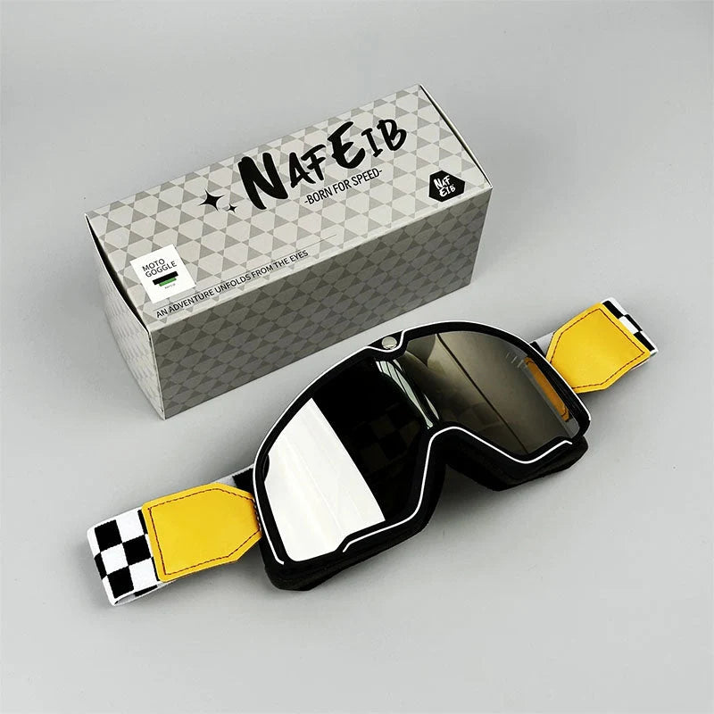 Motorcycle Goggles Fits Over Glasses HD Polycarbonate Lens