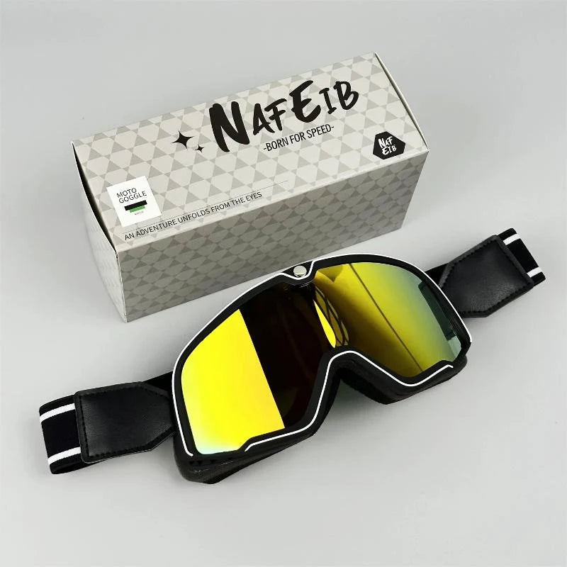 Motorcycle Goggles Fits Over Glasses HD Polycarbonate Lens