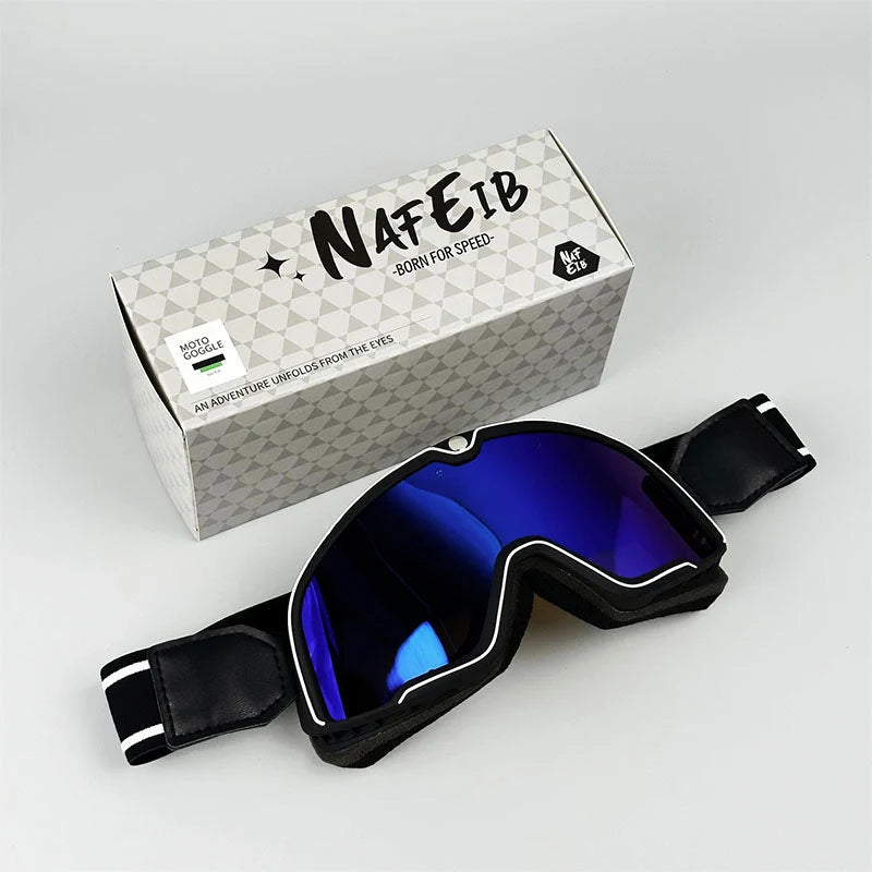 Motorcycle Goggles Fits Over Glasses HD Polycarbonate Lens
