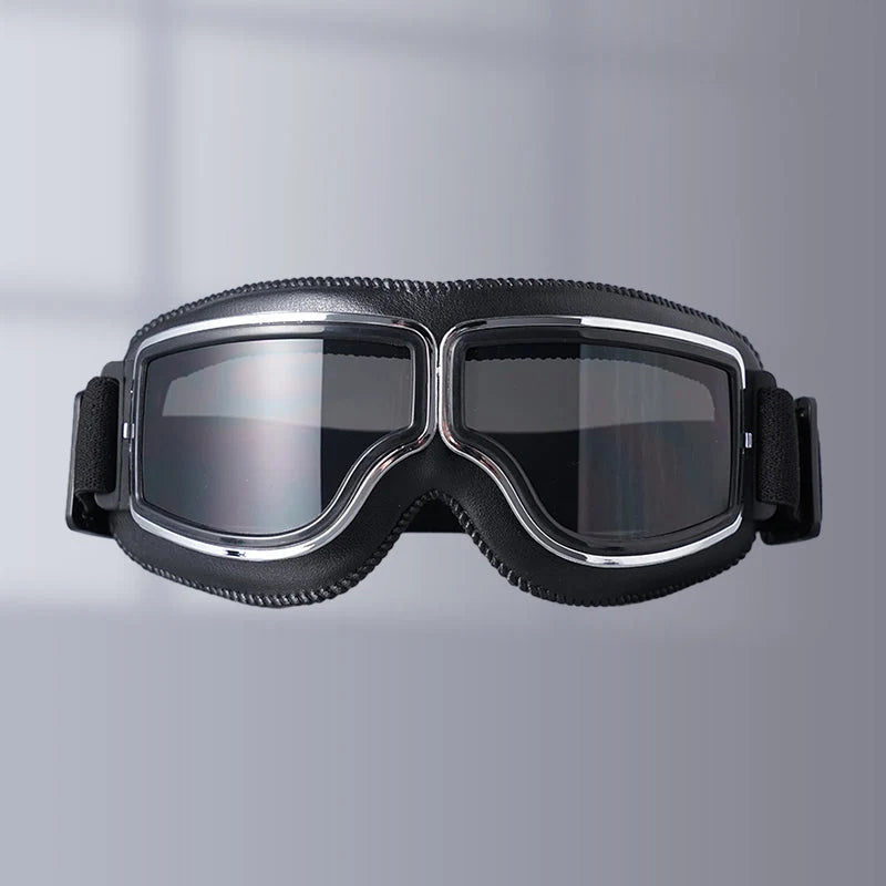 Motorcycle Goggles Fits Over Glasses UV Protection Adjustable Strap