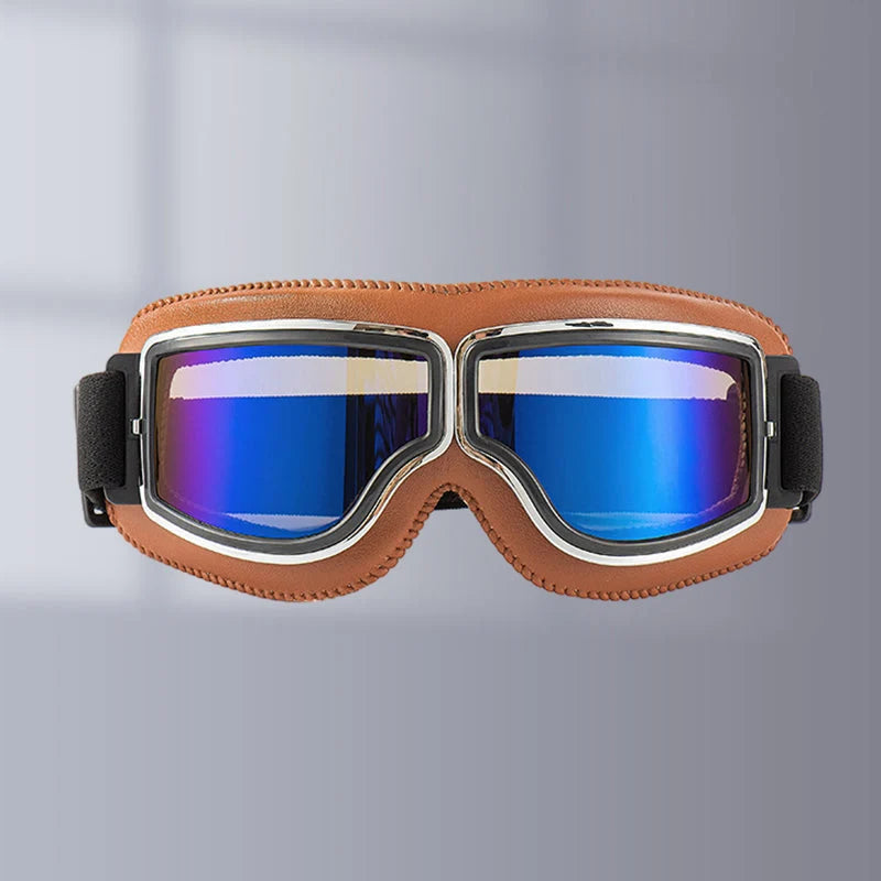 Motorcycle Goggles Fits Over Glasses UV Protection Adjustable Strap