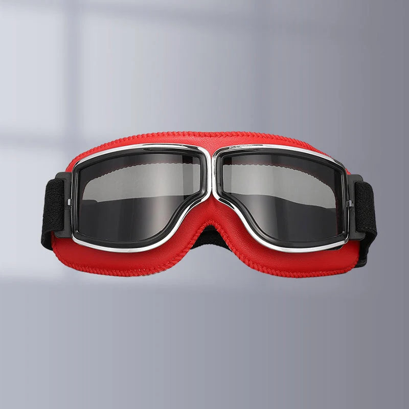 Motorcycle Goggles Fits Over Glasses UV Protection Adjustable Strap