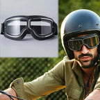 Motorcycle Goggles Impact-Resistant Lens UV Protection & Adjustable Strap