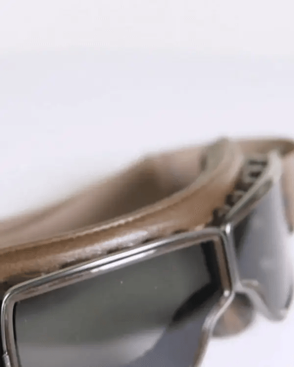 Motorcycle Goggles Impact-Resistant Lens UV Protection & Adjustable Strap