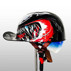 Motorcycle Half Helmet Cap-Style DOT & ECE Certified