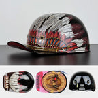 Motorcycle Half Helmet DOT & ECE Certified Breathable Liner