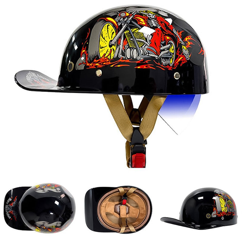 Motorcycle Helmet DOT Approved Lightweight Anti-UV Visor