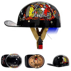 Motorcycle Helmet DOT Approved Lightweight Anti-UV Visor
