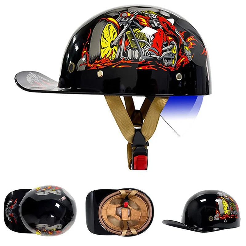 Motorcycle Helmet DOT Approved Lightweight Anti-UV Visor