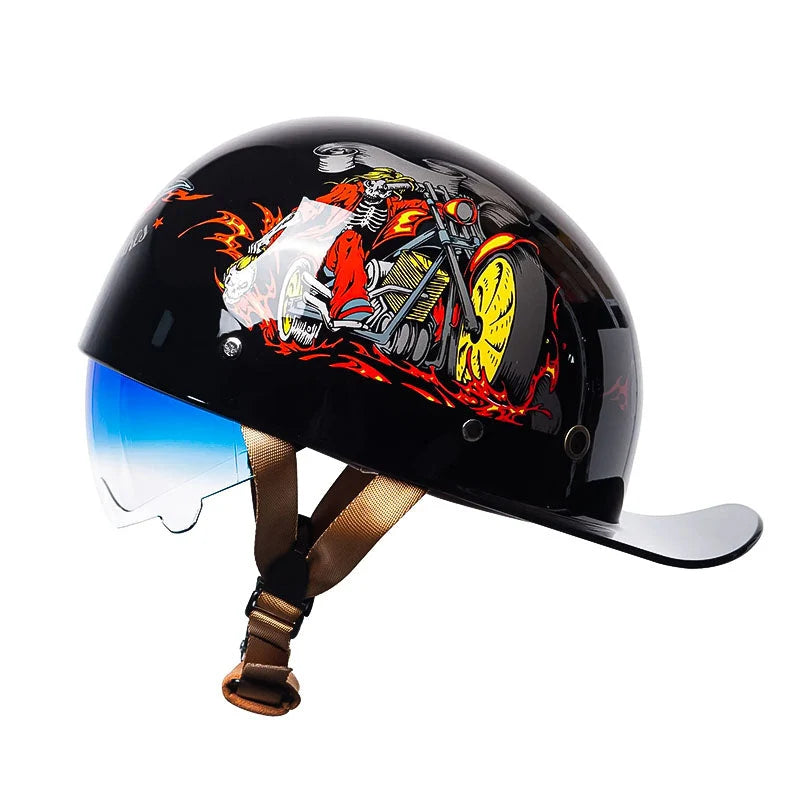 Motorcycle Helmet DOT Approved Lightweight Anti-UV Visor