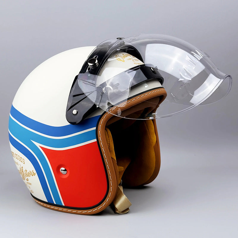 Motorcycle Helmet DOT & ECE Certified Polycarbonate Shell Interchangeable Visors