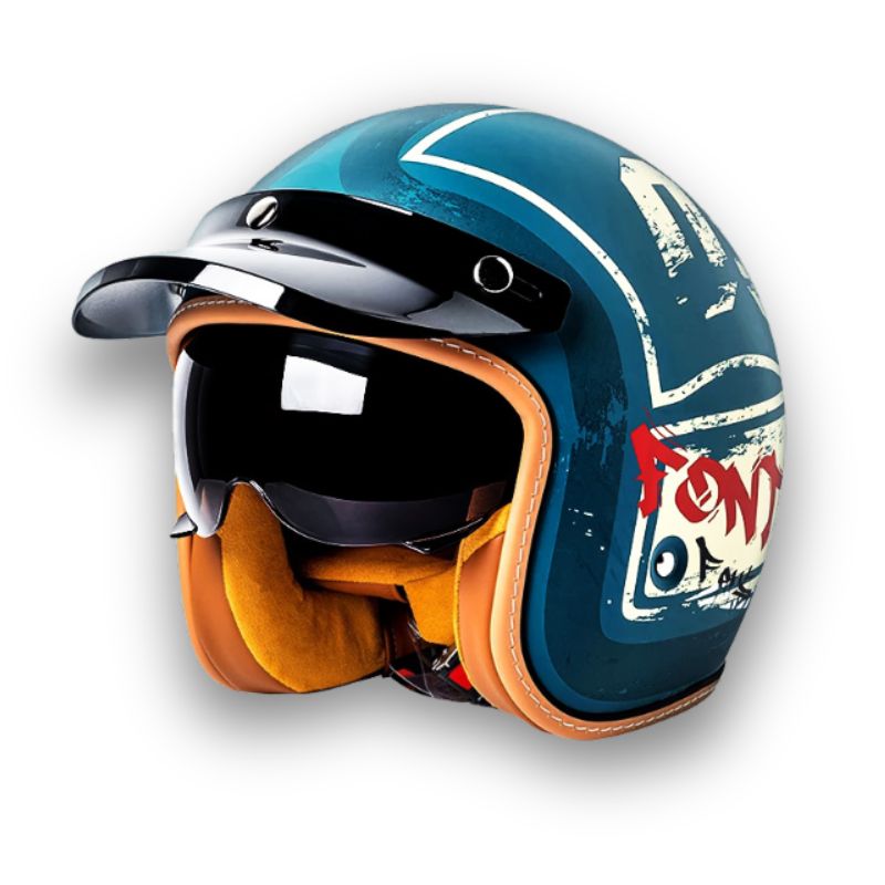 Motorcycle Helmet DOT & ECE Certified Polycarbonate Shell Interchangeable Visors
