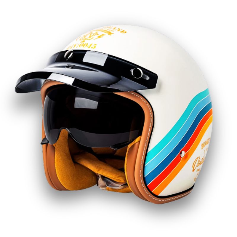 Motorcycle Helmet DOT & ECE Certified Polycarbonate Shell Interchangeable Visors